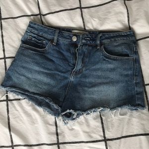 PacSun High Rise Medium Wash Denim Shorts